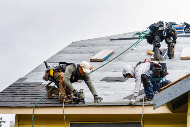 Professional Gutter Installation technician working in Unionville, VA